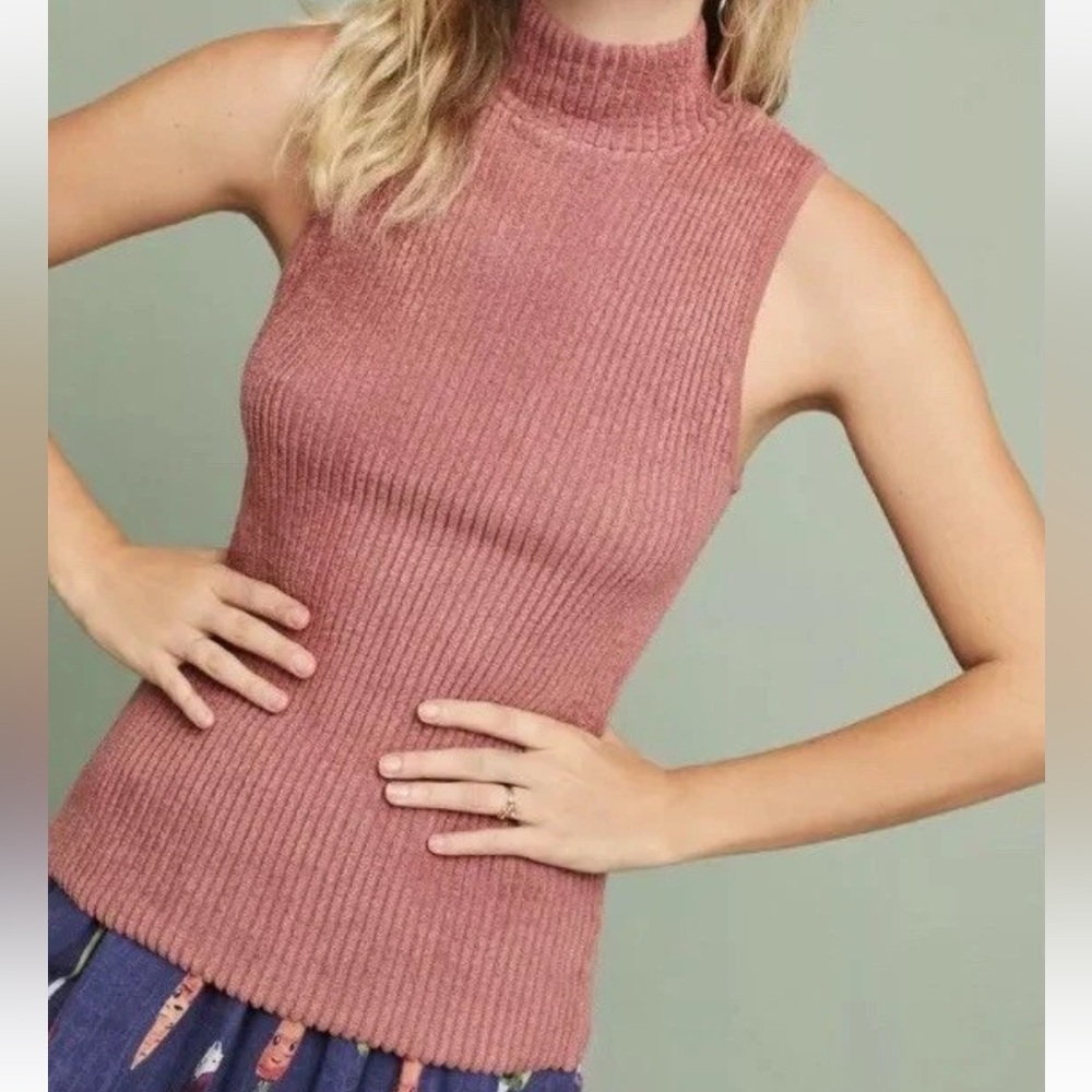 Anthropology Moth NWT sleeveless turtleneck, small